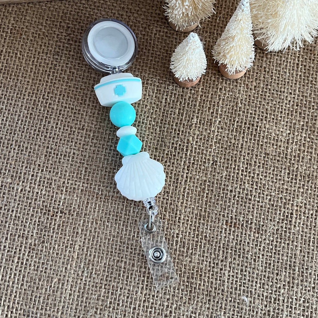 Porte Badge Extensible Infirmière Bleu Ma boutique