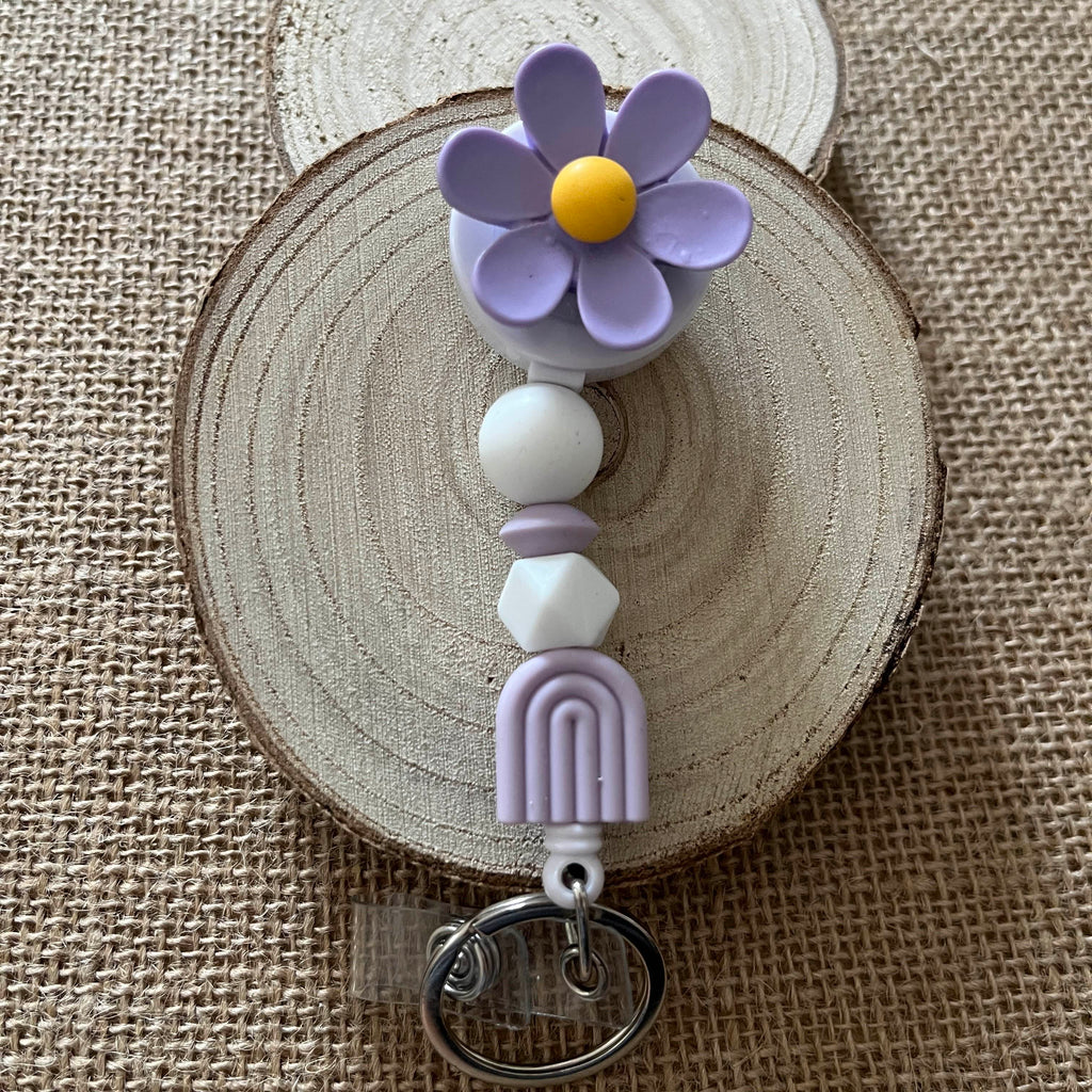 Porte Badge Enrouleur Violet Ma boutique