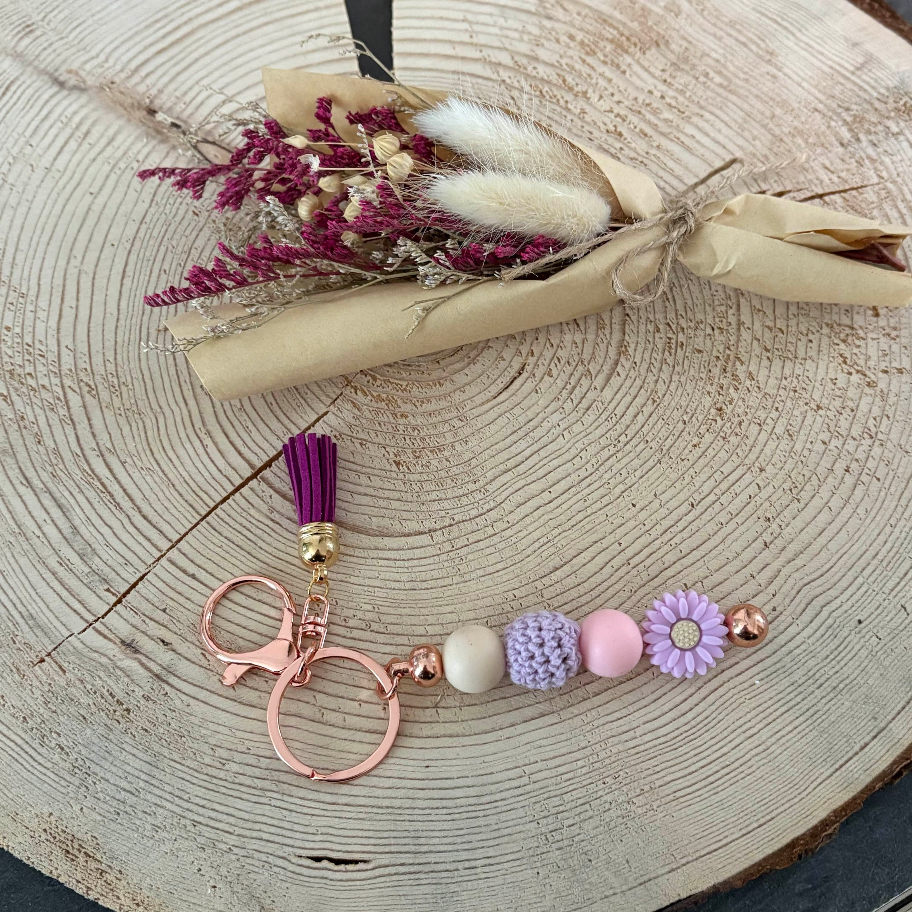 Bijoux de sac - Fleur Violette