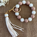 Porte Clef style bracelet beige Ma boutique
