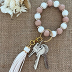 Porte Clef style bracelet beige Ma boutique