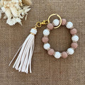 Porte Clef style bracelet beige Ma boutique