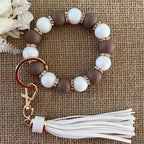 Porte Clef style bracelet marron Ma boutique