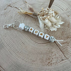Porte Clef -  Prénom Feuilles Ma boutique