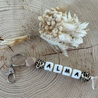 Porte Clef -  Prénom Léopard Ma boutique