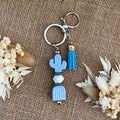 Bijou de Sac Perles Silicone – Porte-Clés Tendance Bleu Lanyard & Co