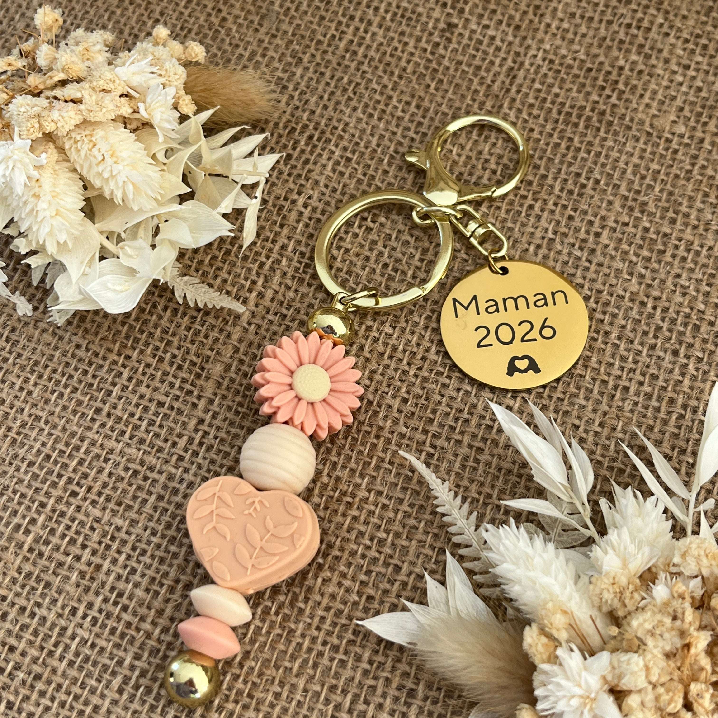 bijou-de-sac-accessoire-porte-cles-peche-beige-maman