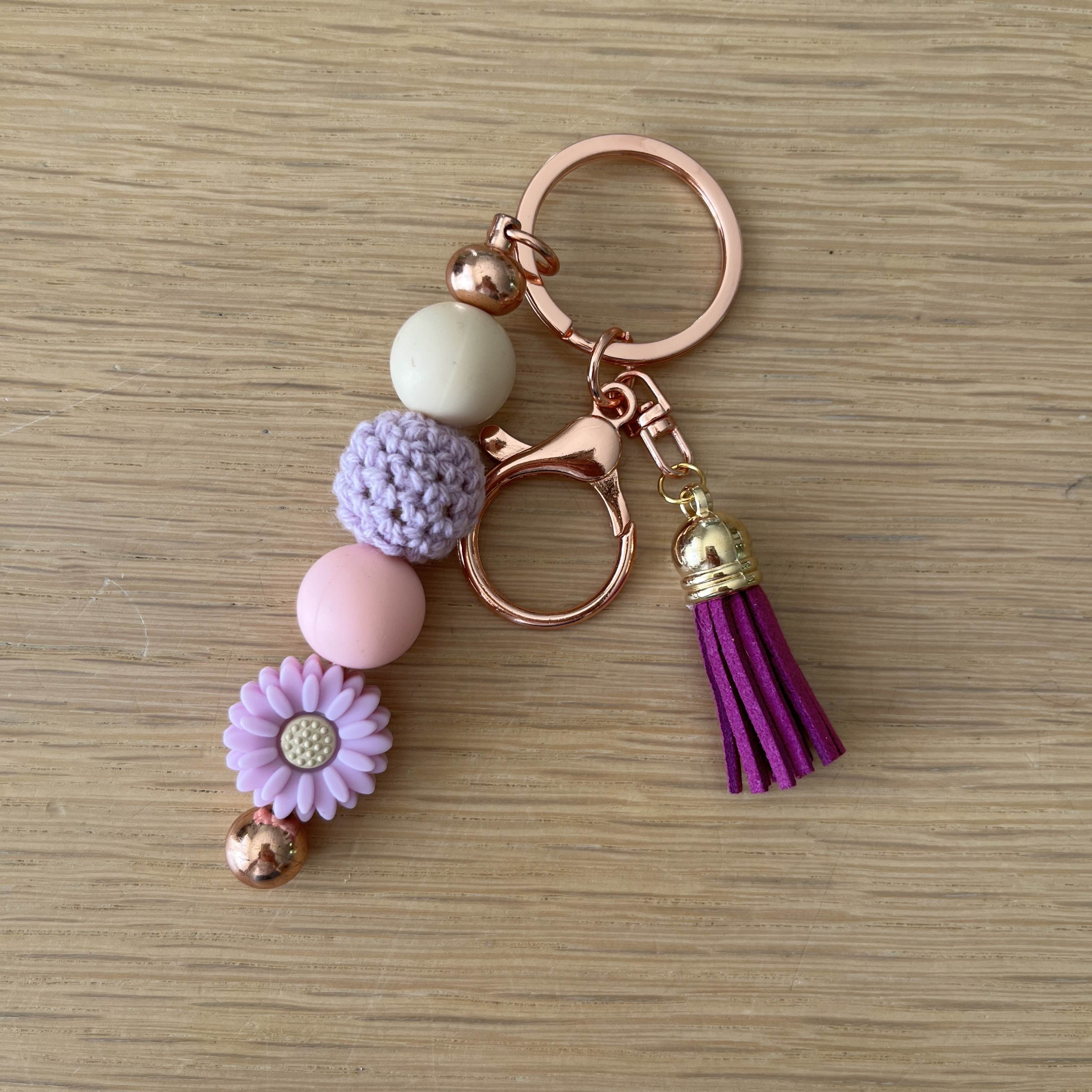 Bijoux de sac - Fleur Violette