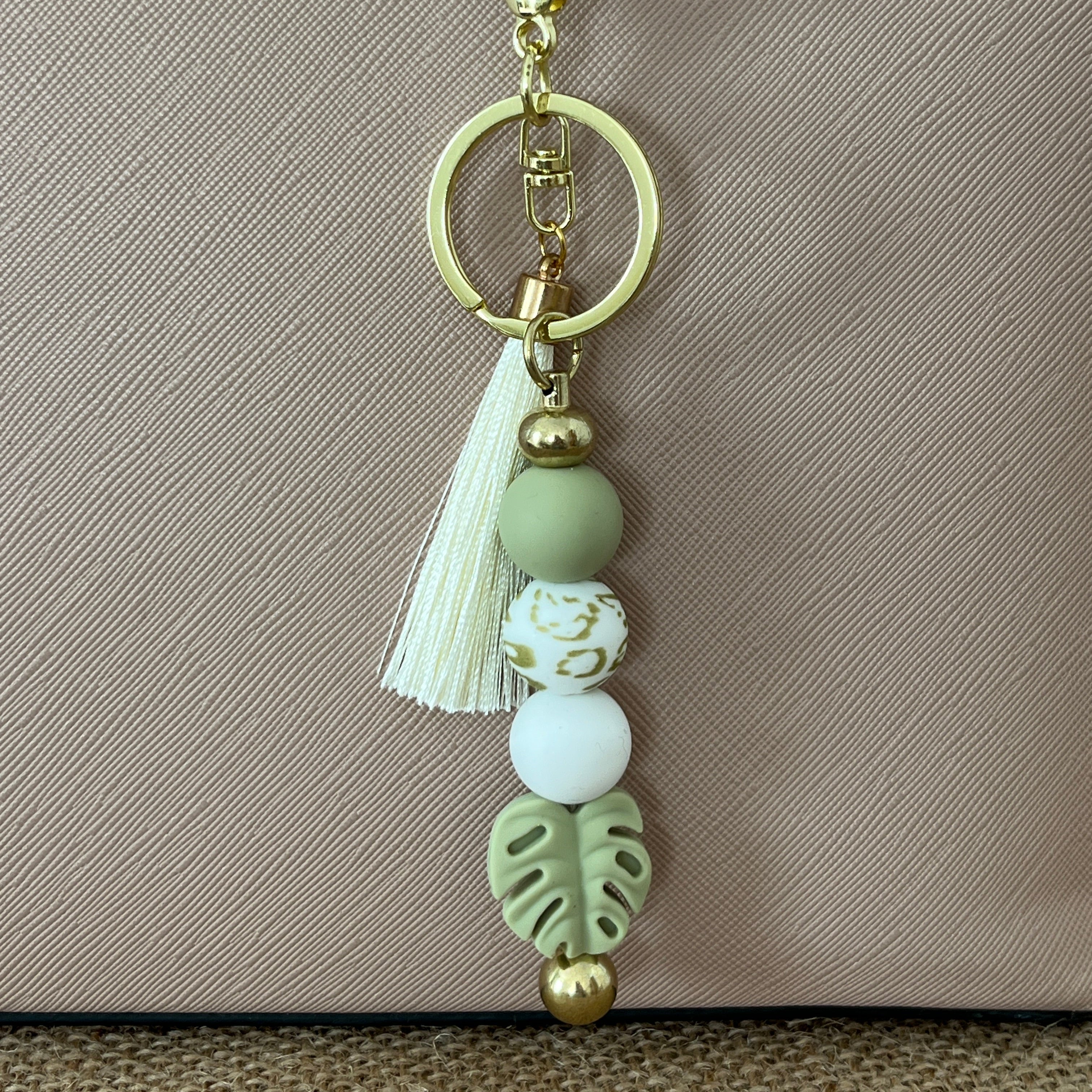 Bijoux de sac - Feuille Verte