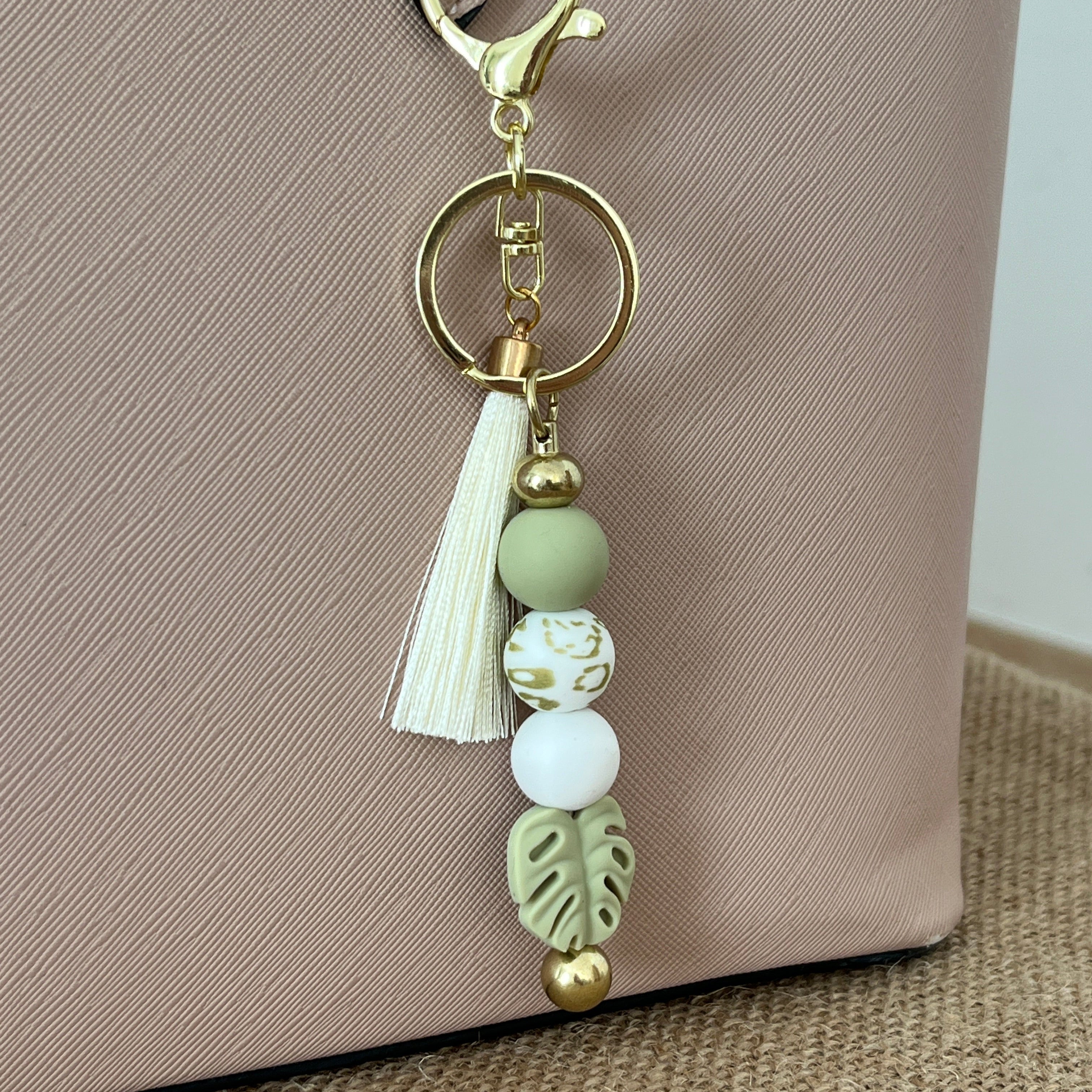 Bijoux de sac - Feuille Verte