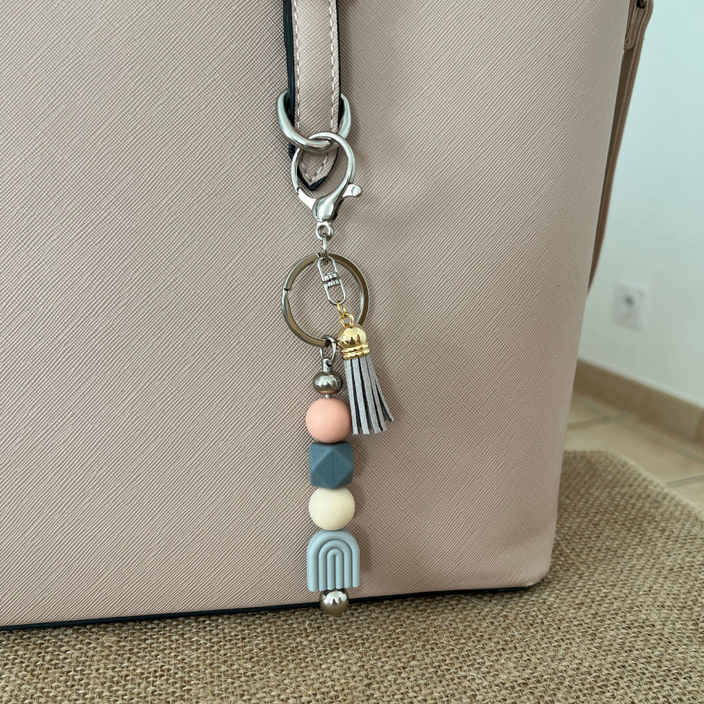 Bijoux de sac - Arc ciel Gris Ma boutique