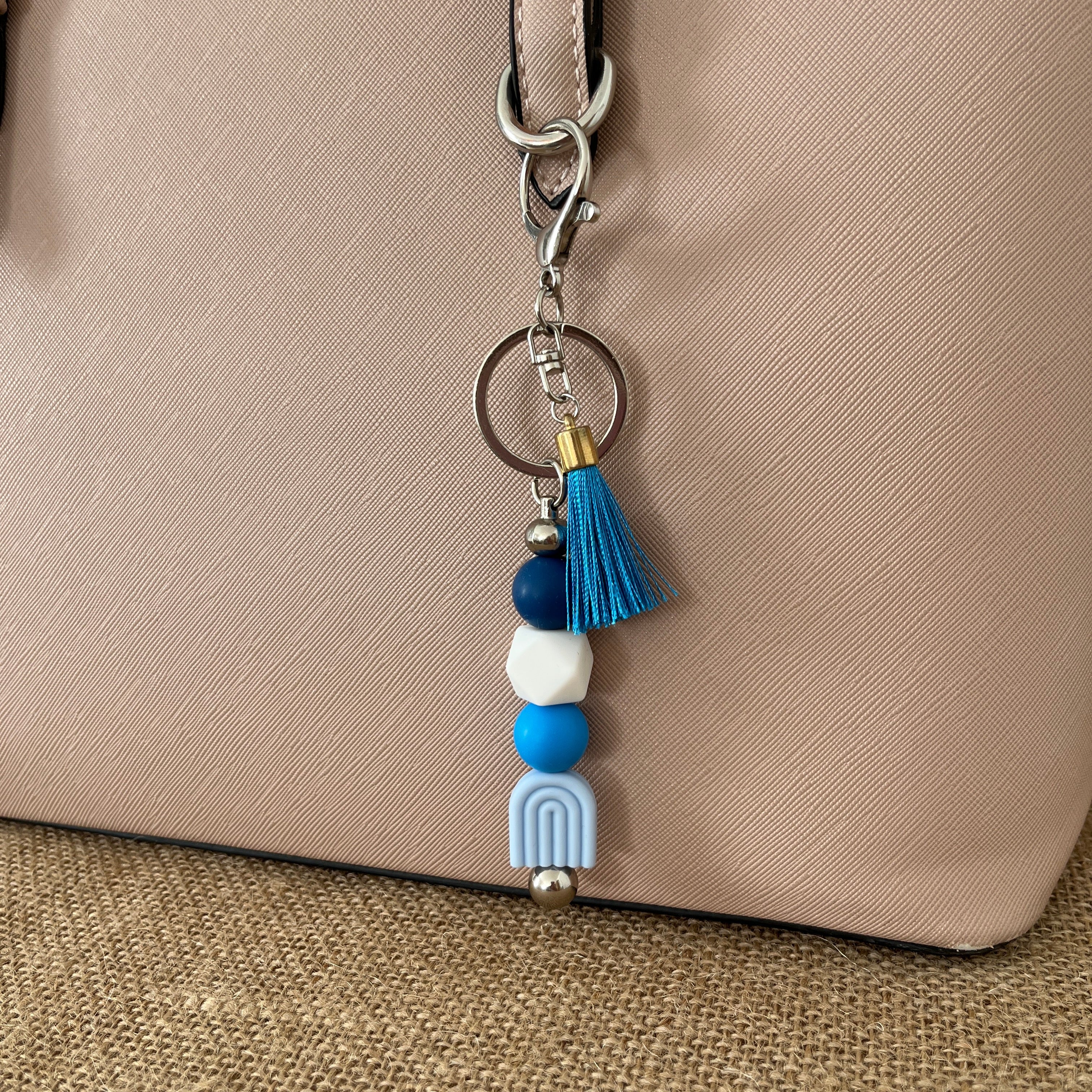 Bijoux de sac - Arc en ciel Bleu