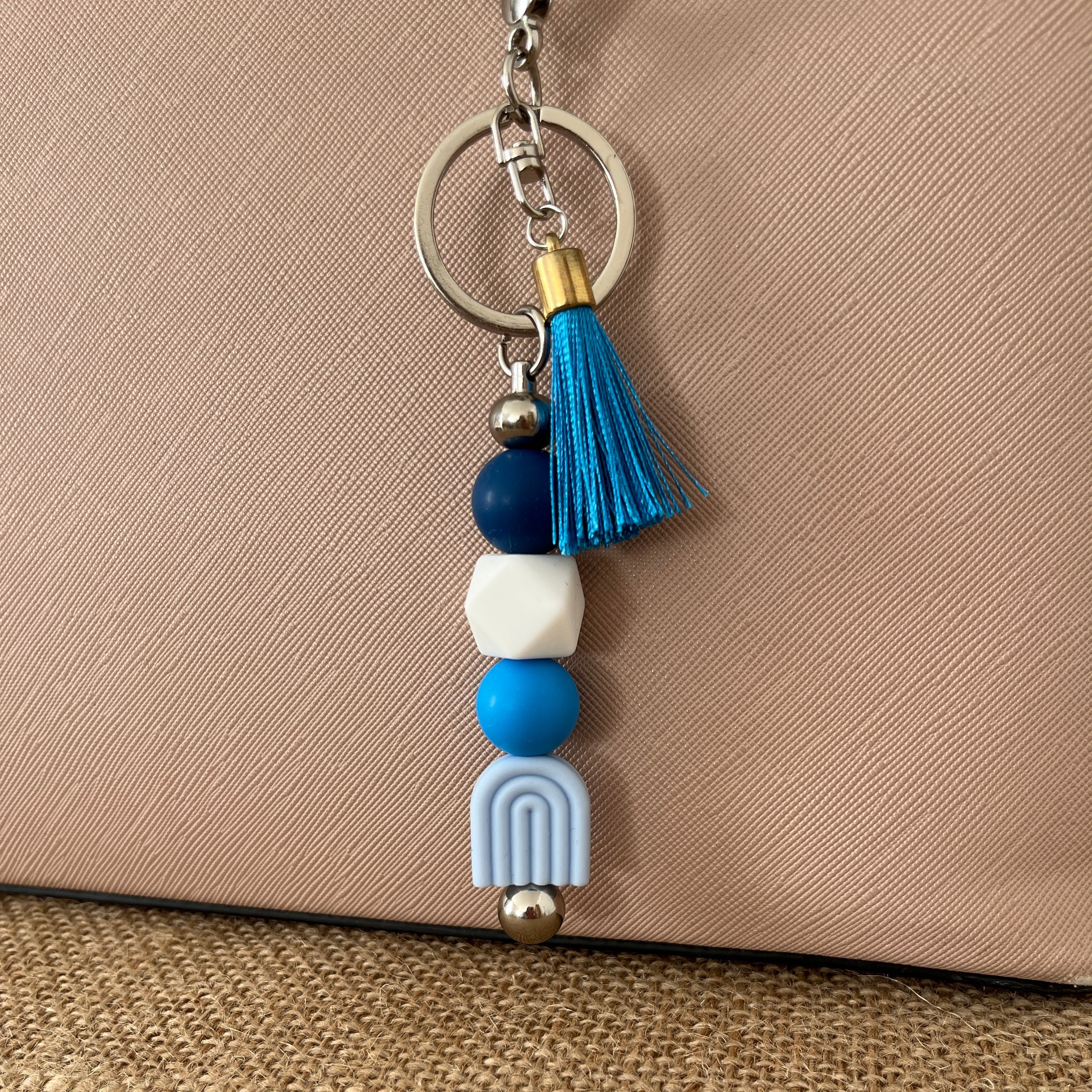 Bijoux de sac - Arc en ciel Bleu