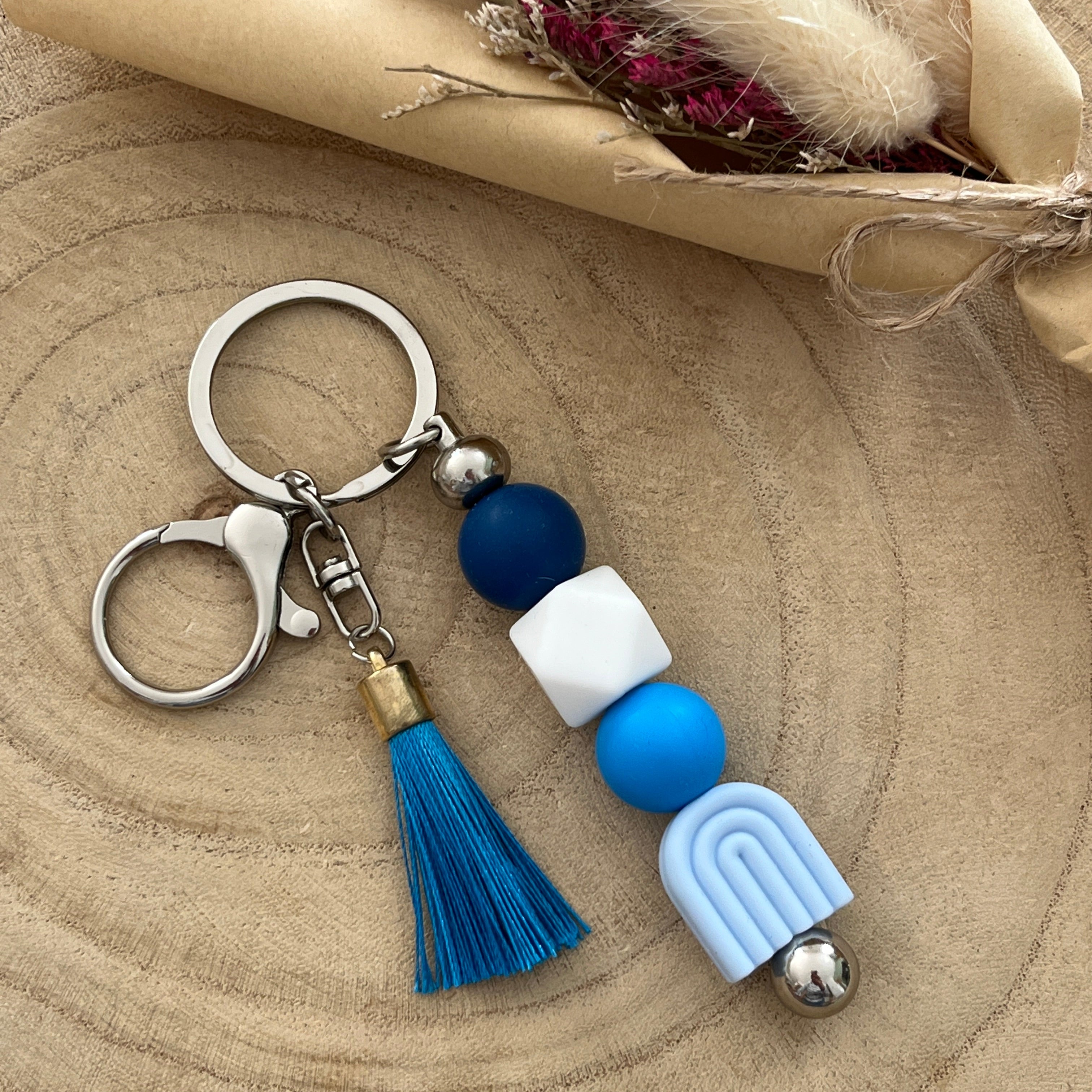 Bijoux de sac - Arc en ciel Bleu