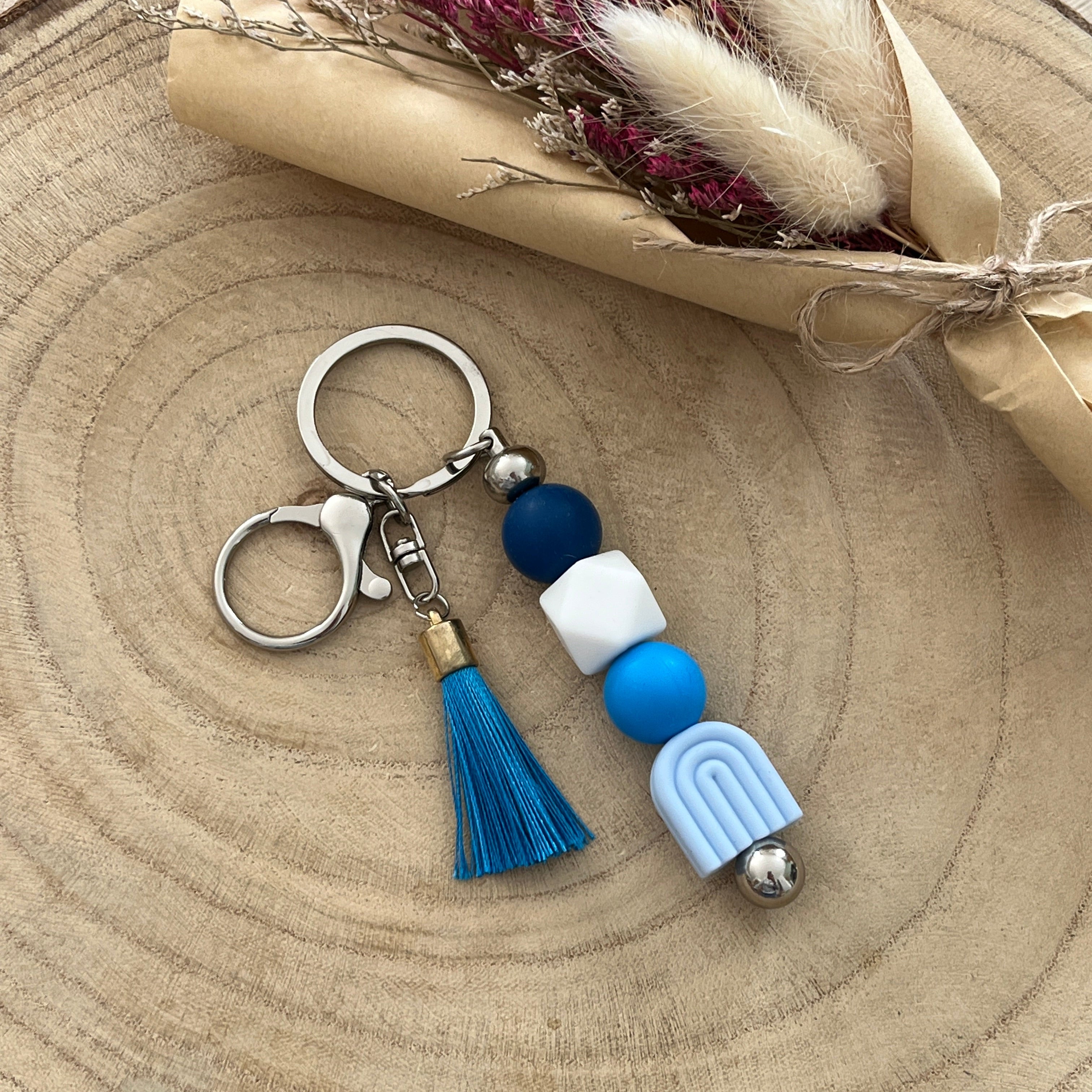 Bijoux de sac - Arc en ciel Bleu