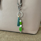 Bijoux de sac - Vert Blanc Ma boutique