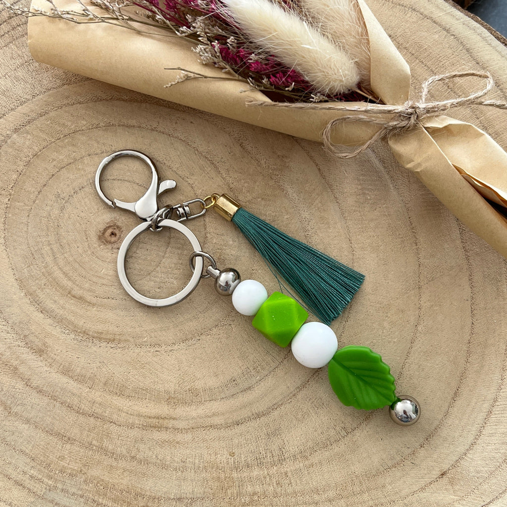 Bijoux de sac - Vert Blanc Ma boutique