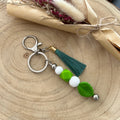 Bijoux de sac - Vert Blanc Ma boutique