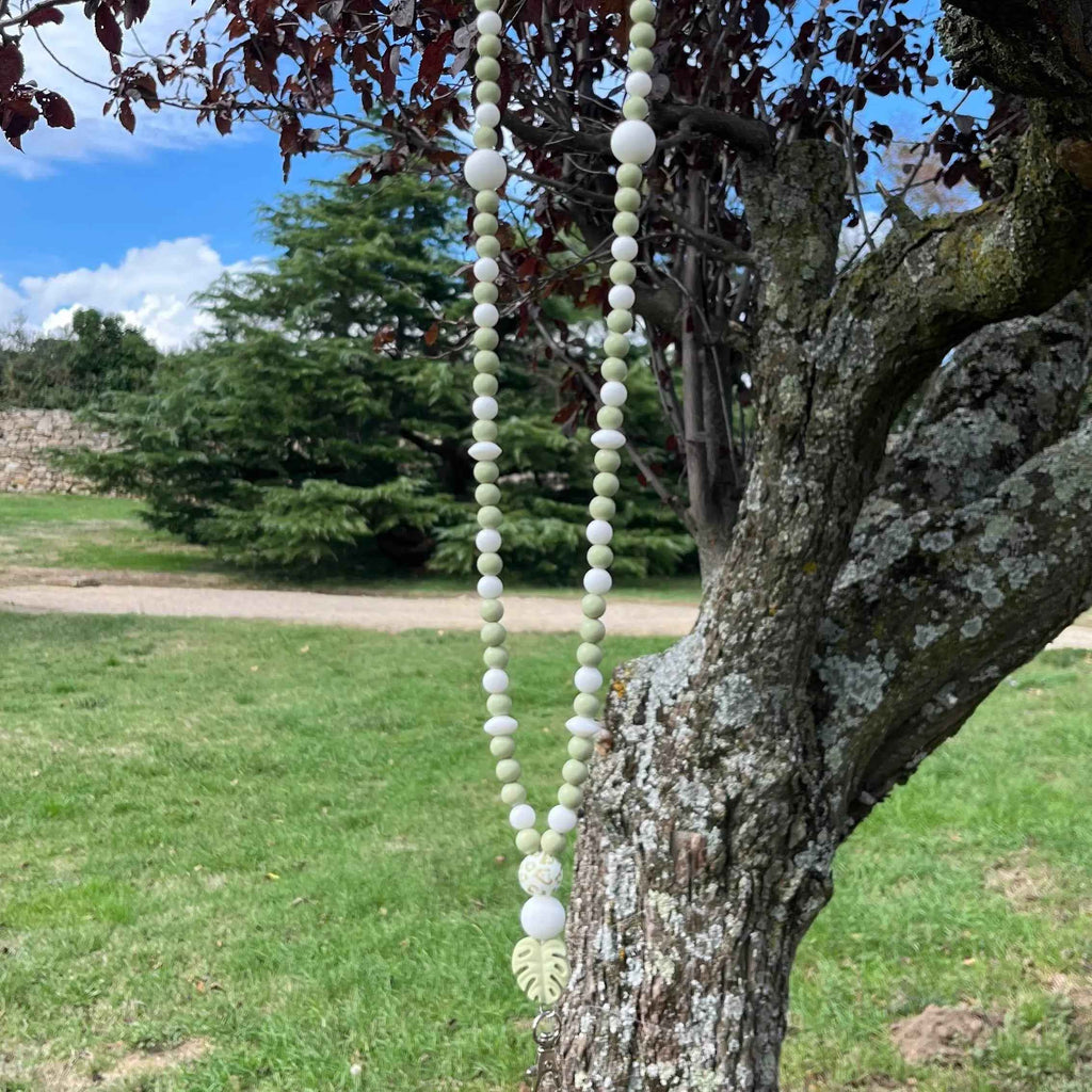 Lanyard Vert et Blanc pour professionnel