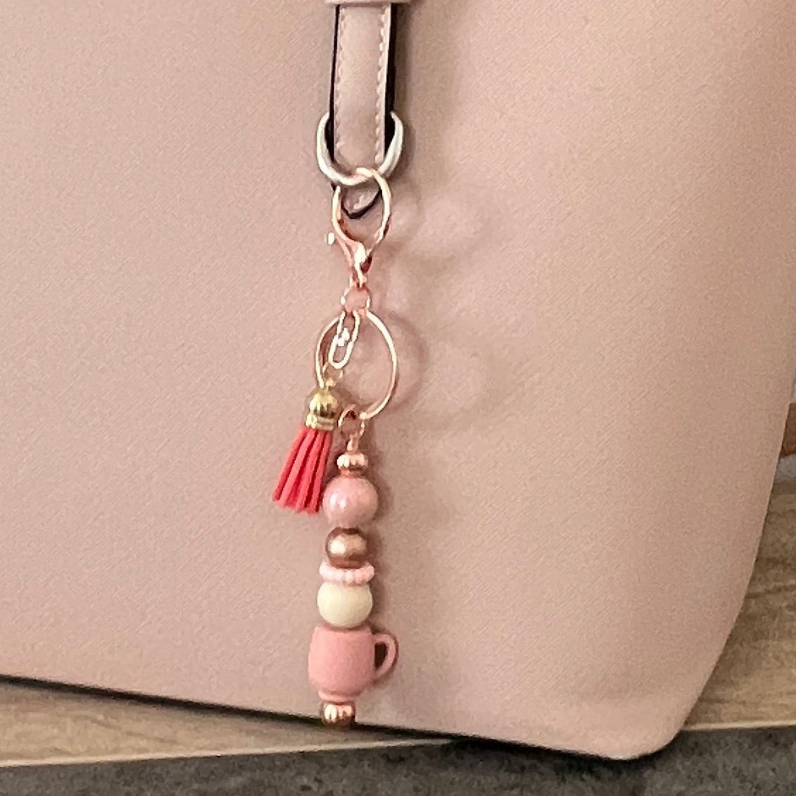 Bijoux de sac - Tasse Rose