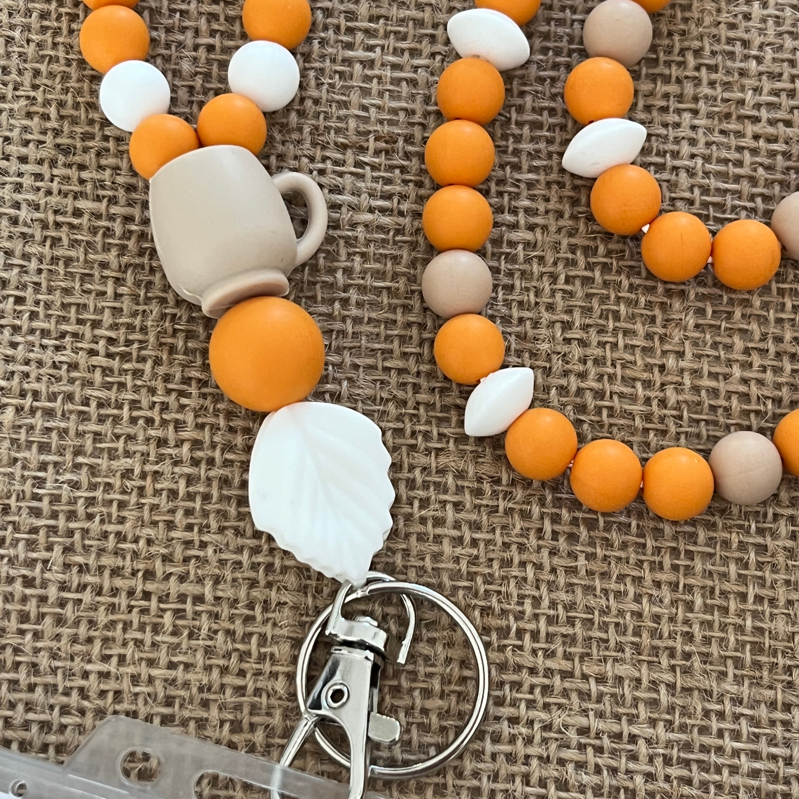 Tour de Cou Mangue – Lanyard Coloré en Perles Silicone Ma boutique