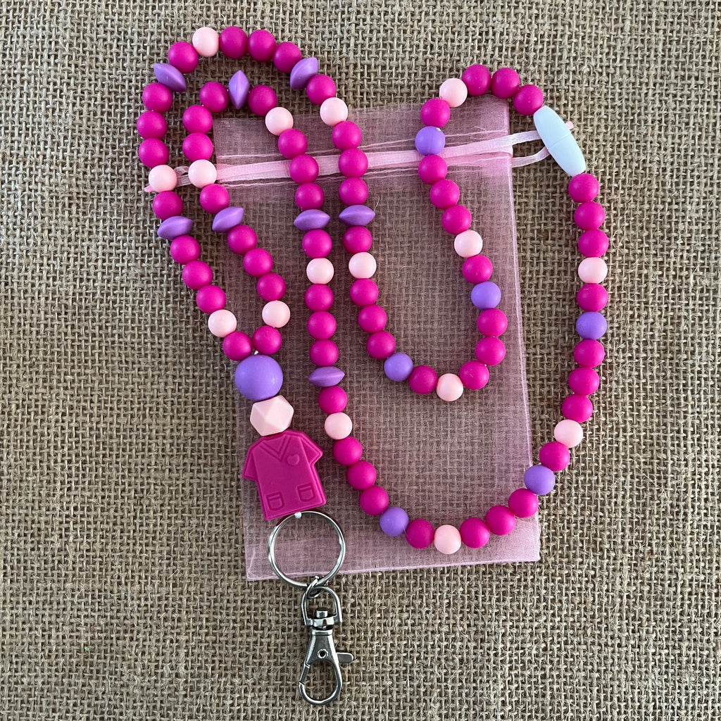 Tour de Cou - Infirmière Fuschia Ma boutique