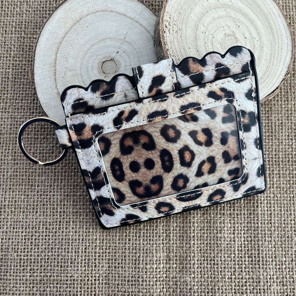Porte-Cartes Léopard avec Anneau – Mini Porte-Feuille tendance femme