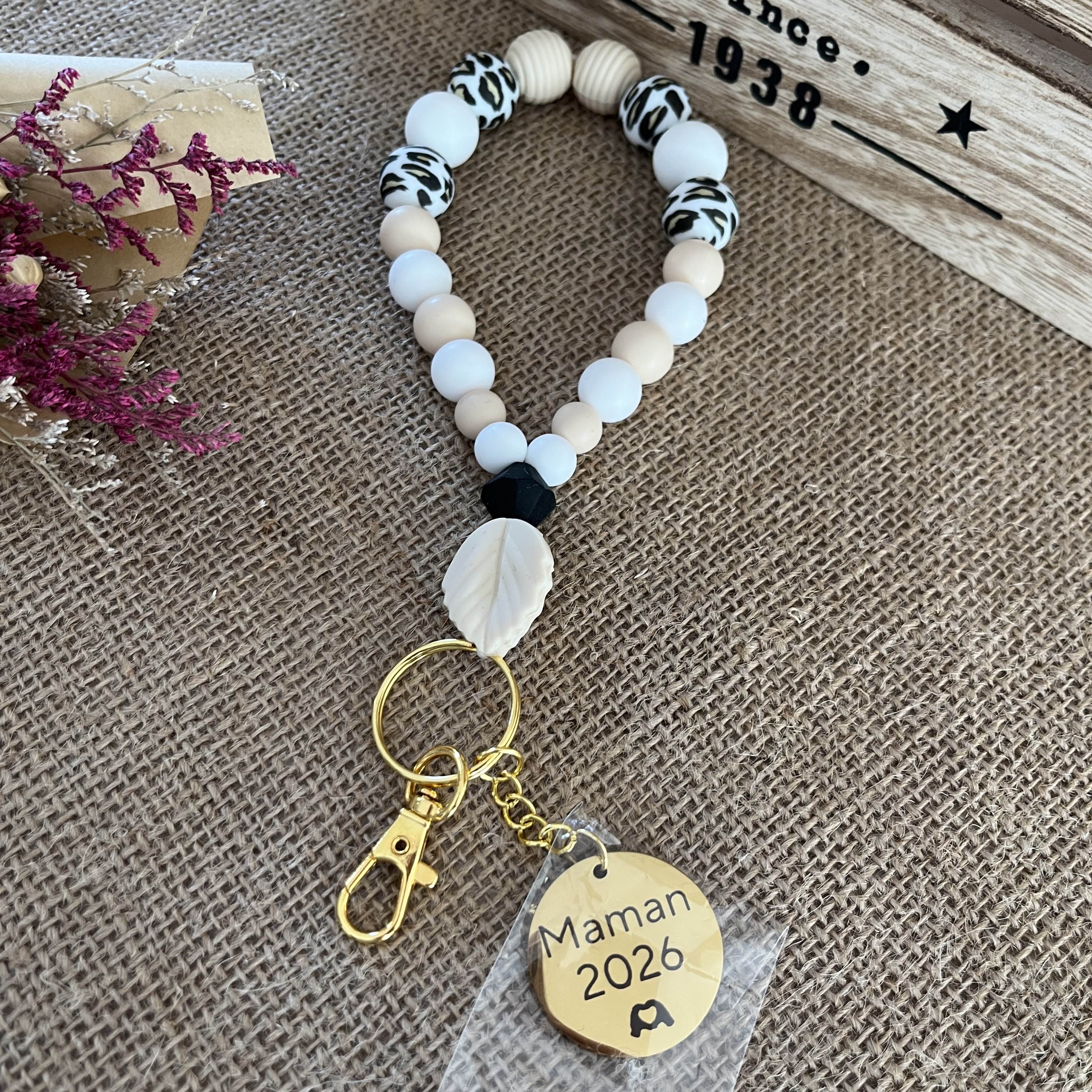 Porte Clef Léopard Maman 2026