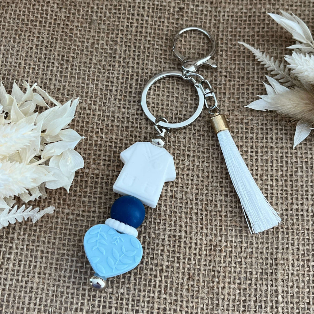 bijou-de-sac-porte-cles-coeur-bleu-infirmiere