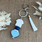 bijou-de-sac-porte-cles-coeur-bleu-infirmiere