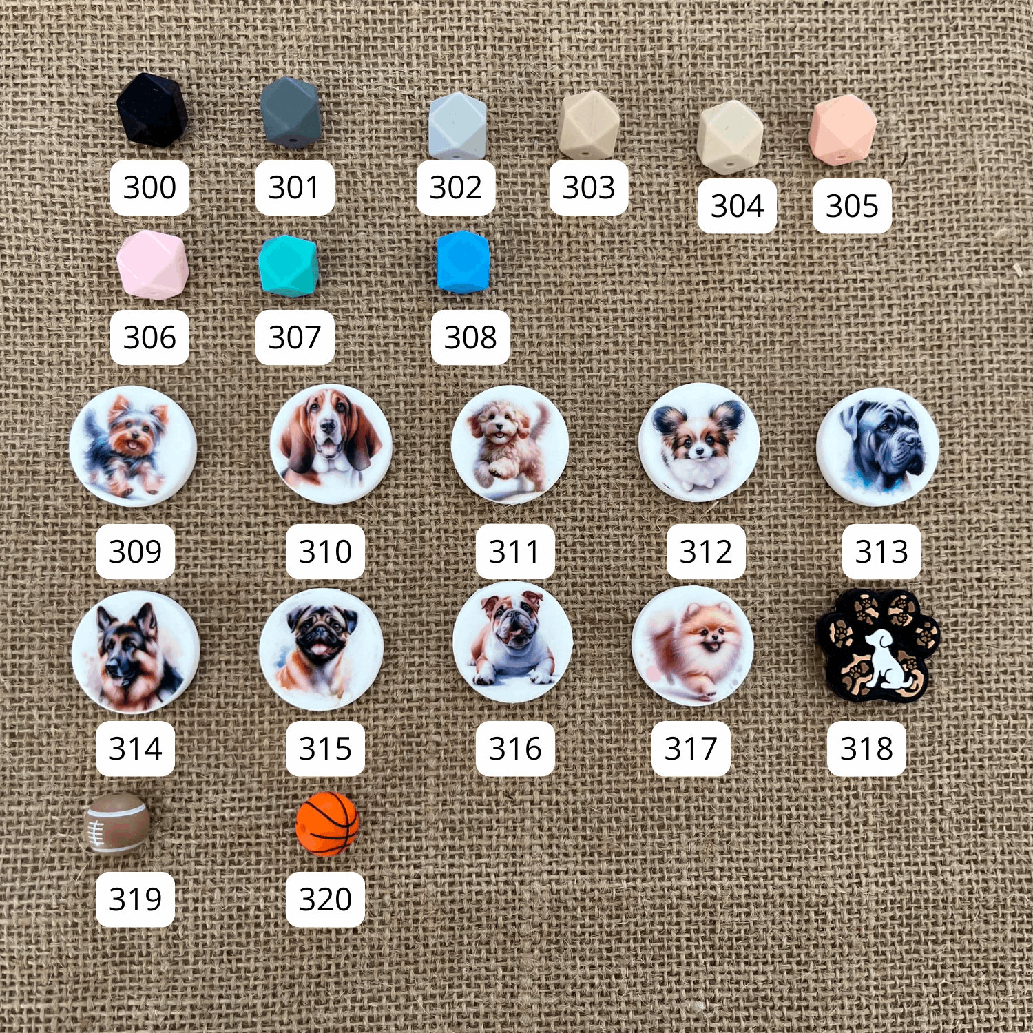 perles silicone pour bijoux de sac femme