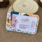 etui carte bancaire rigide compact design tropical
