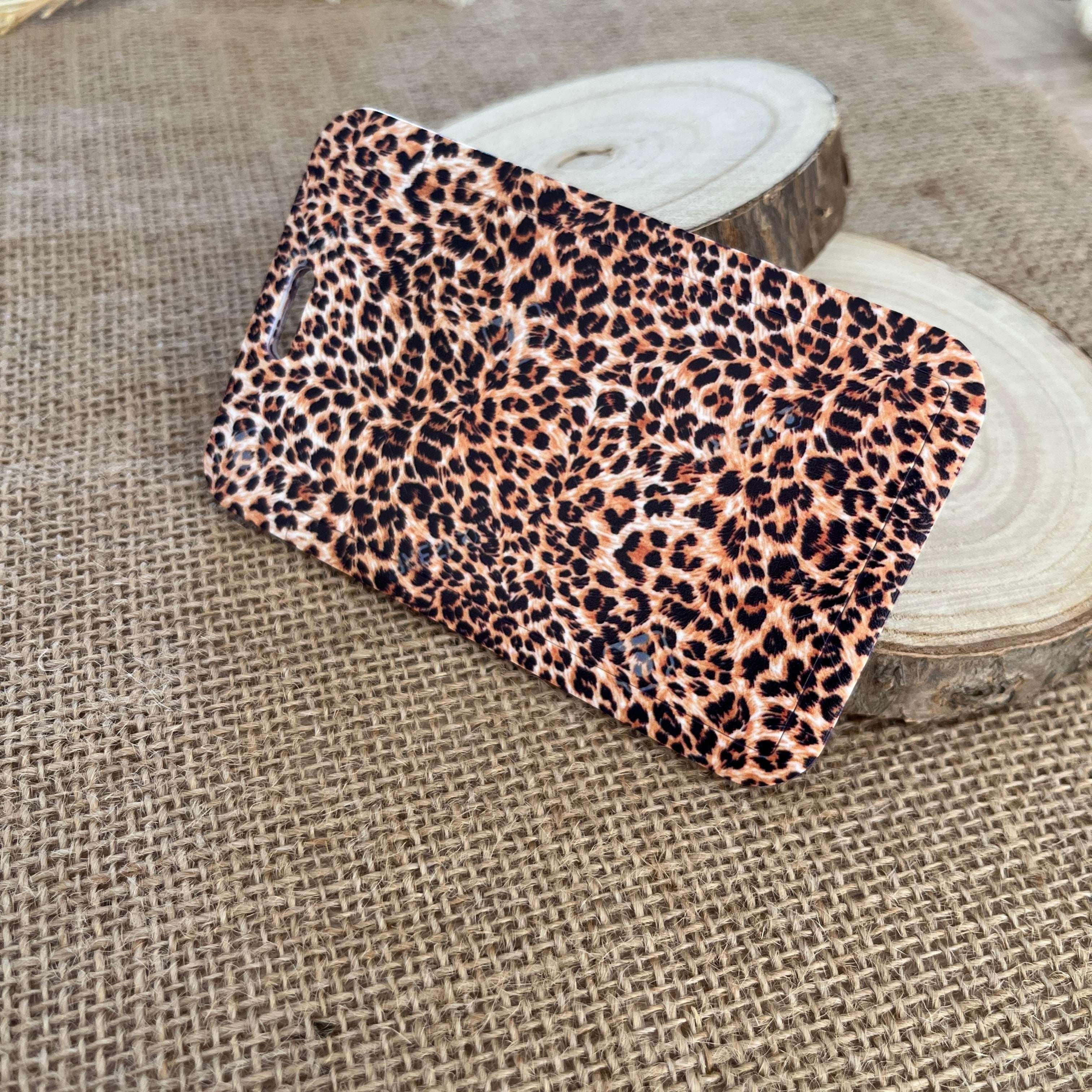 Etui Porte-cartes léopard tigré compact 
