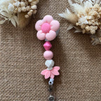 Porte Badge Enrouleur Rose Ma boutique