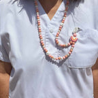 Tour de Cou Porte Badge Quartz Rose professionnel