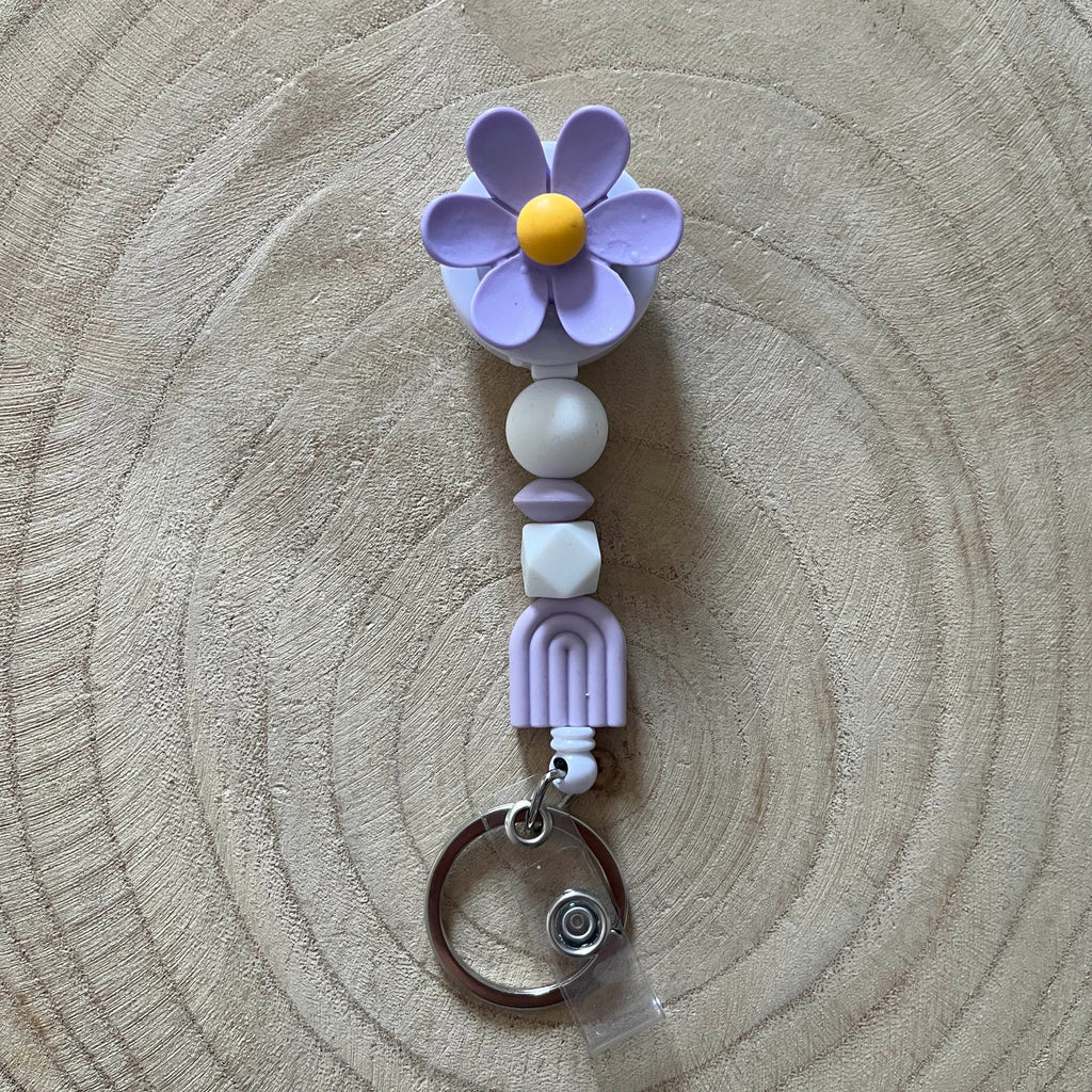 Porte Badge Enrouleur Violet Ma boutique