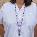 Tour de Cou Porte-Badge Nuance de Violet – Lanyard Chic et Confortable