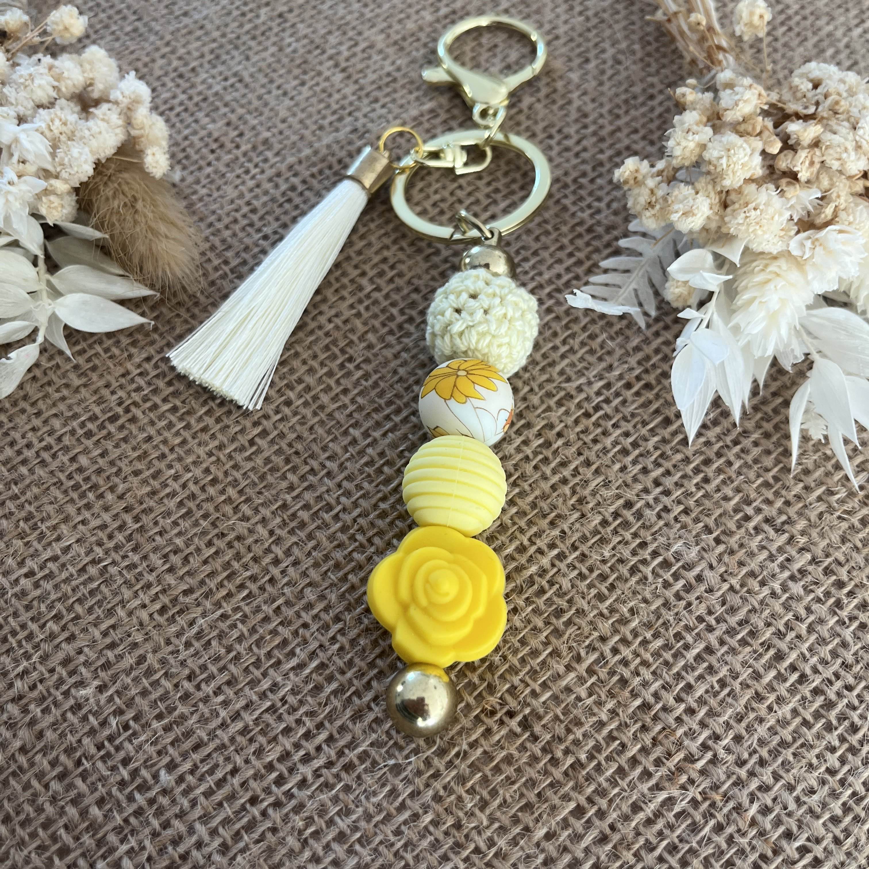 Bijoux de sac - Nuance de Jaune