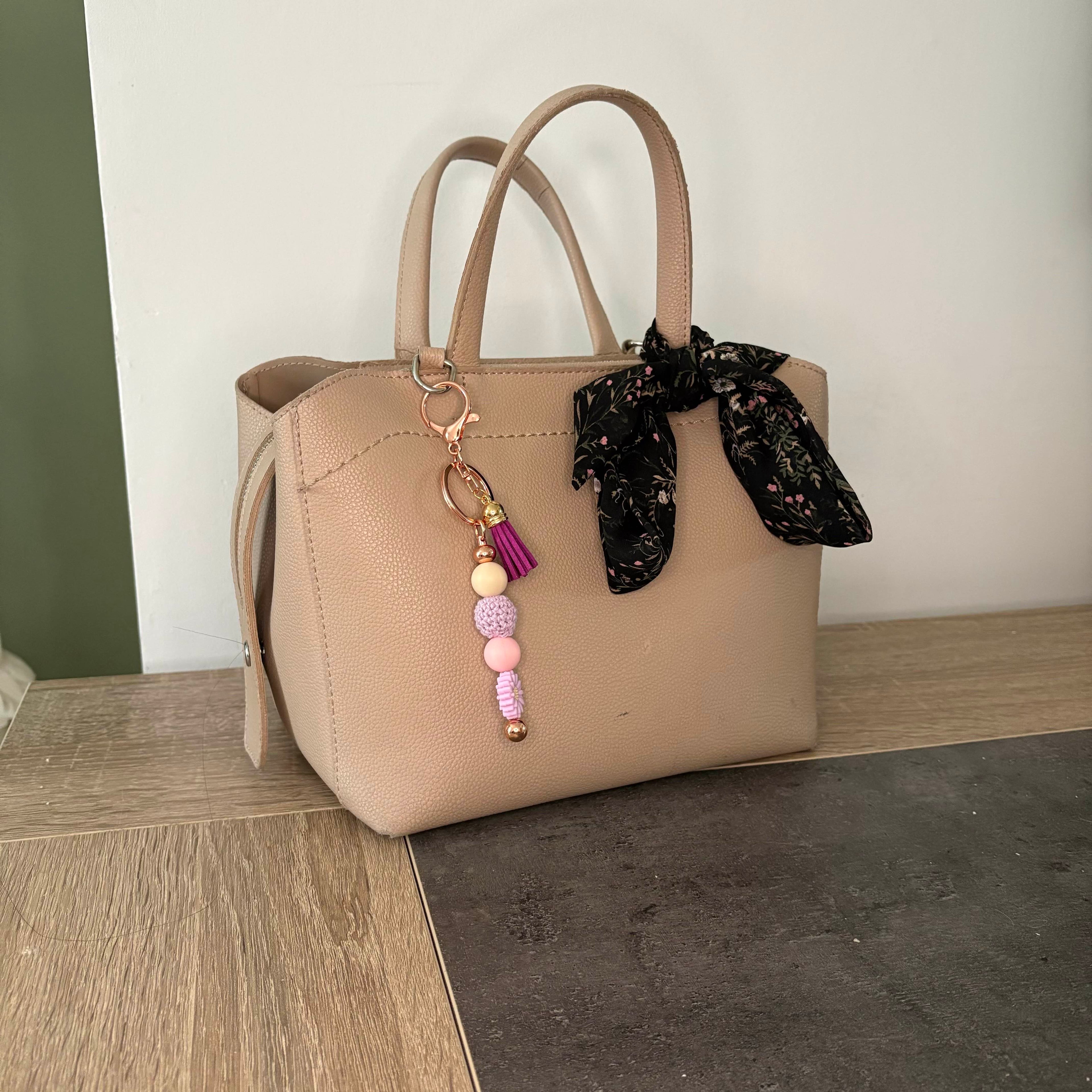 Bijoux de sac - Fleur Violette