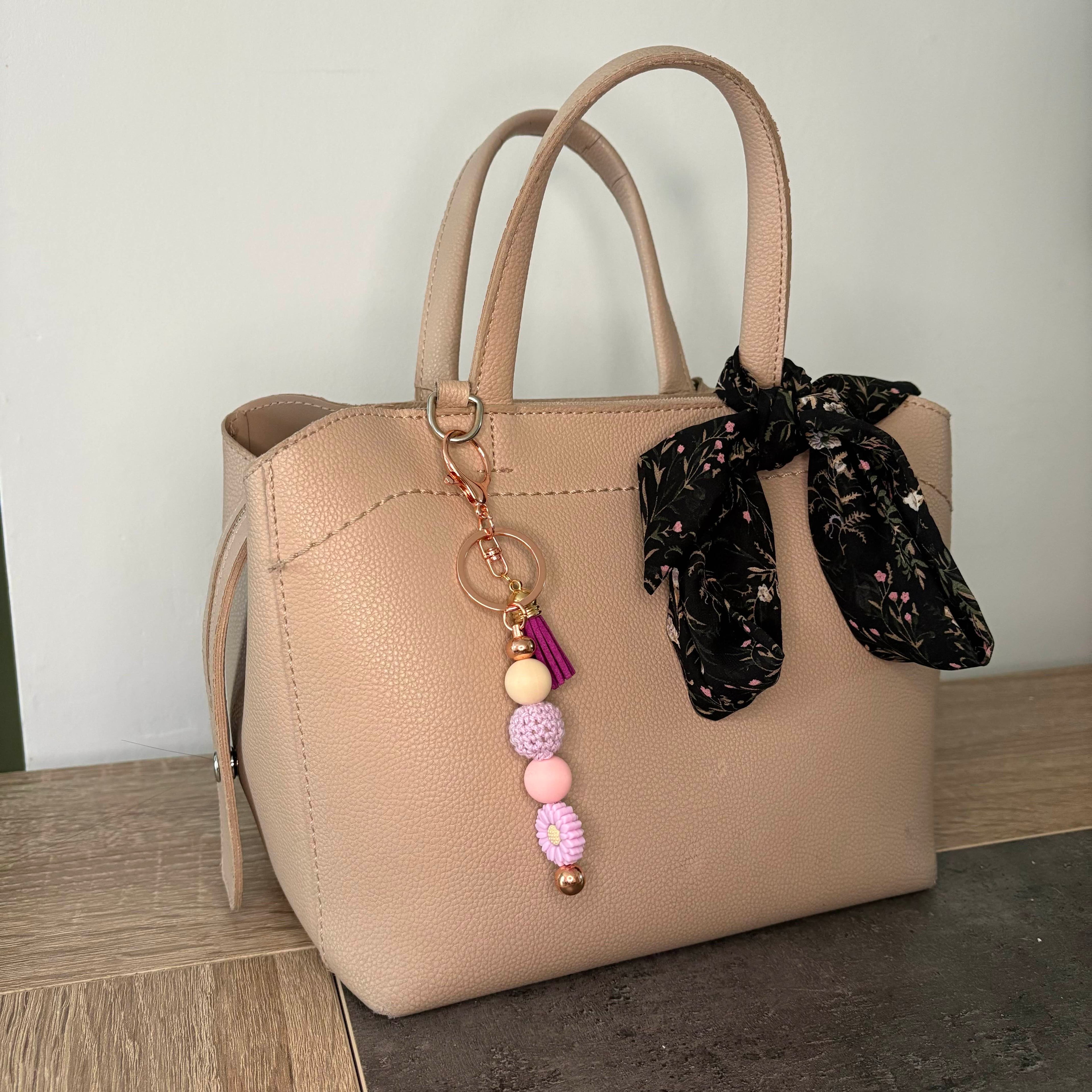 Bijoux de sac - Fleur Violette
