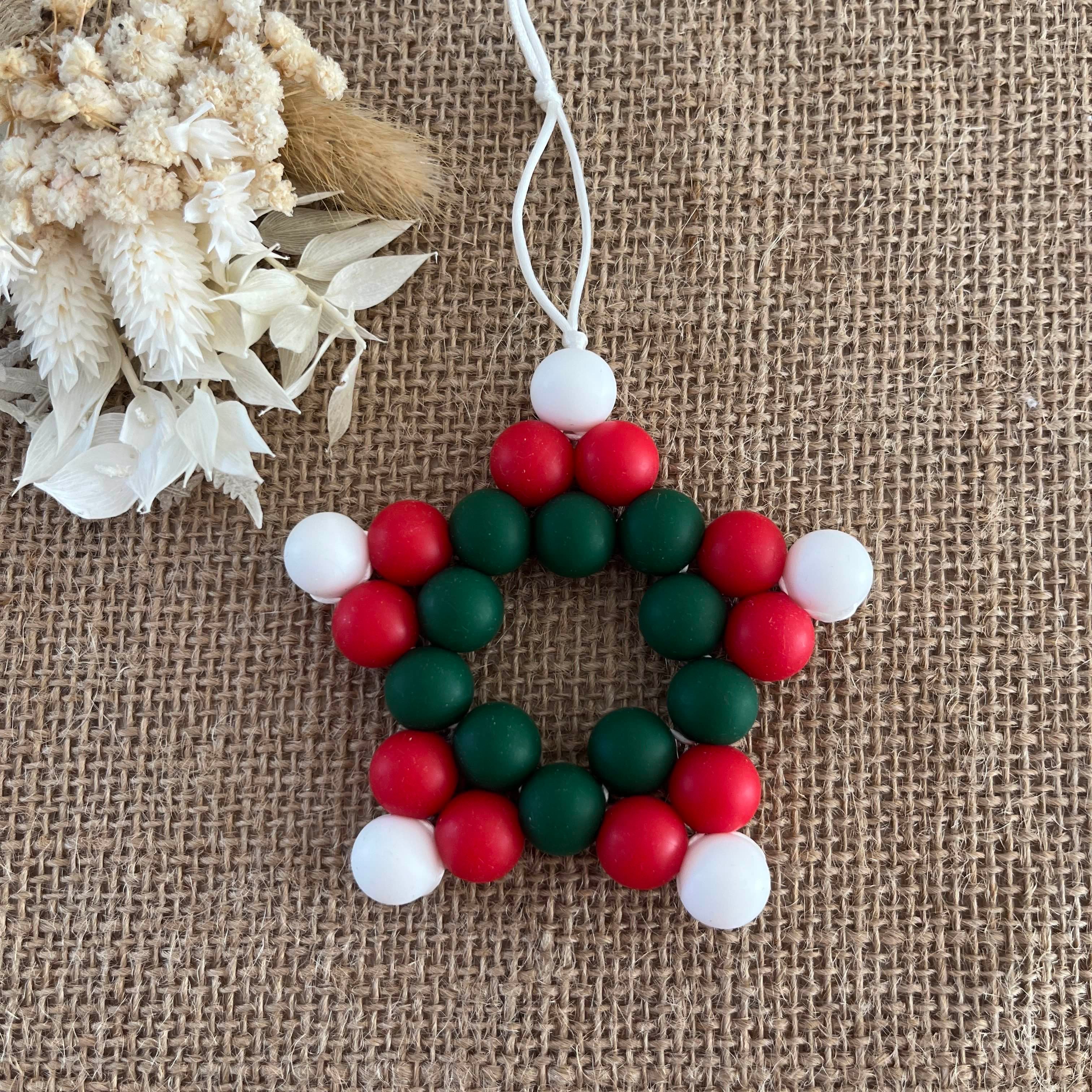 Boules de Noël - Petite étoile verte