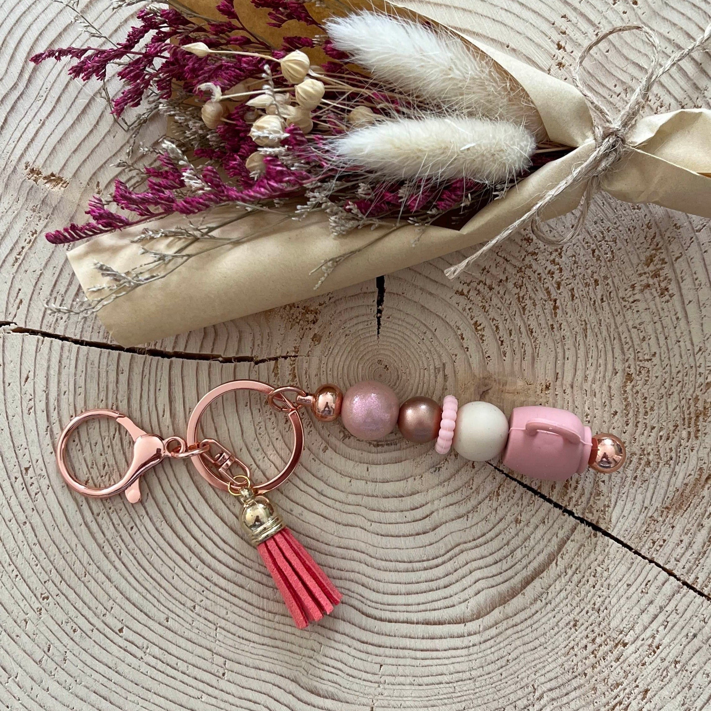 Bijoux de sac - Tasse Rose