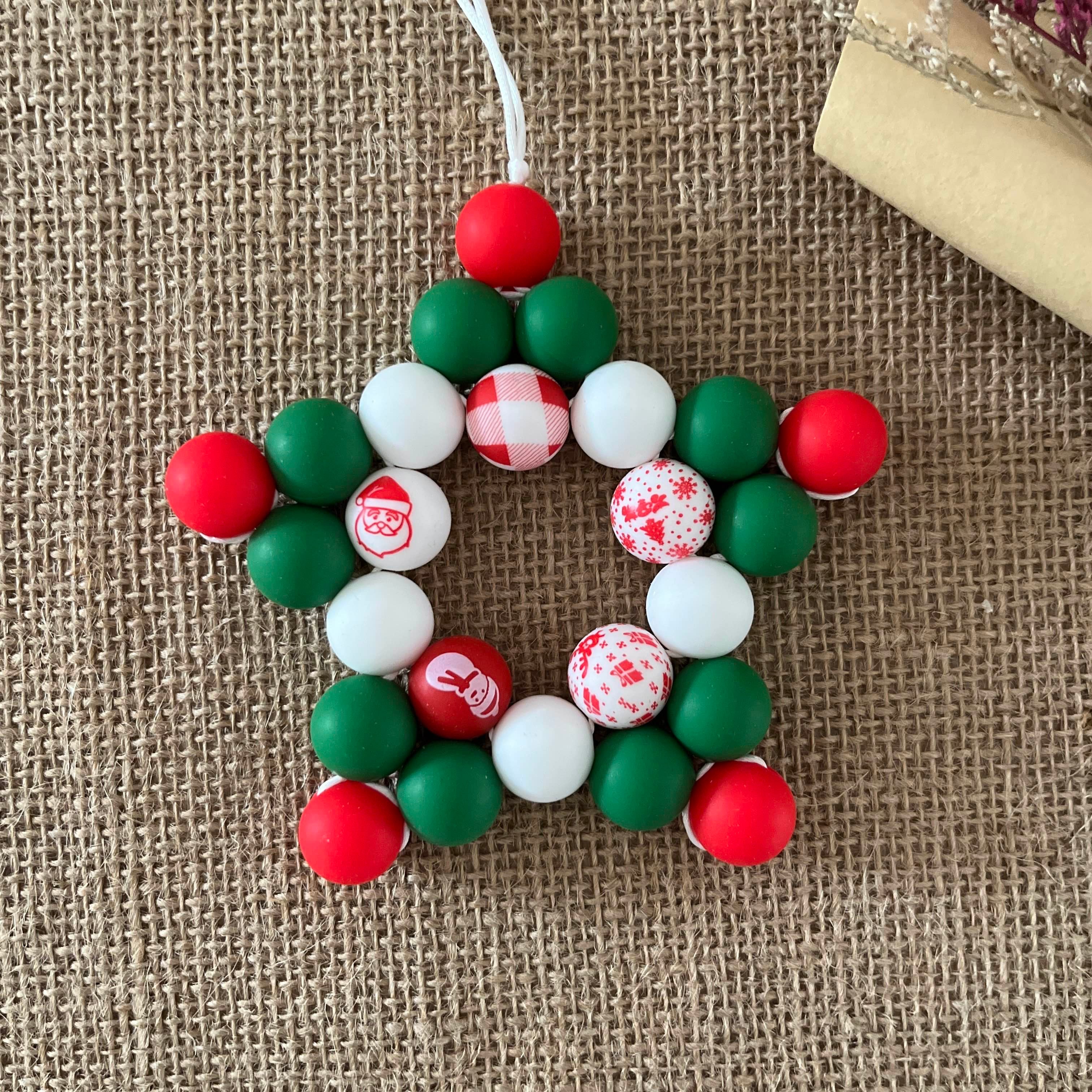 Boules de Noël - Grande Etoile Verte