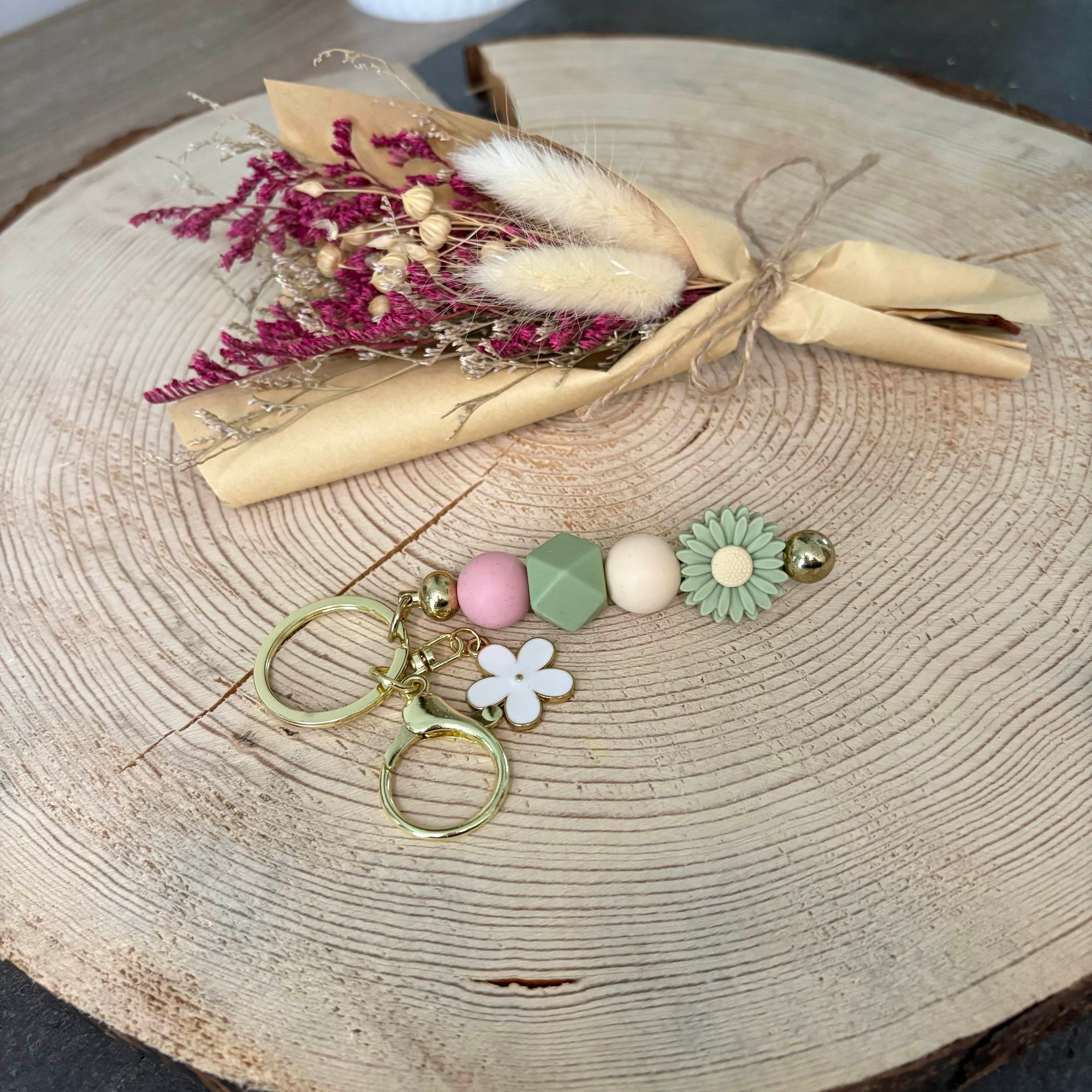 Bijoux de sac - Fleur Verte