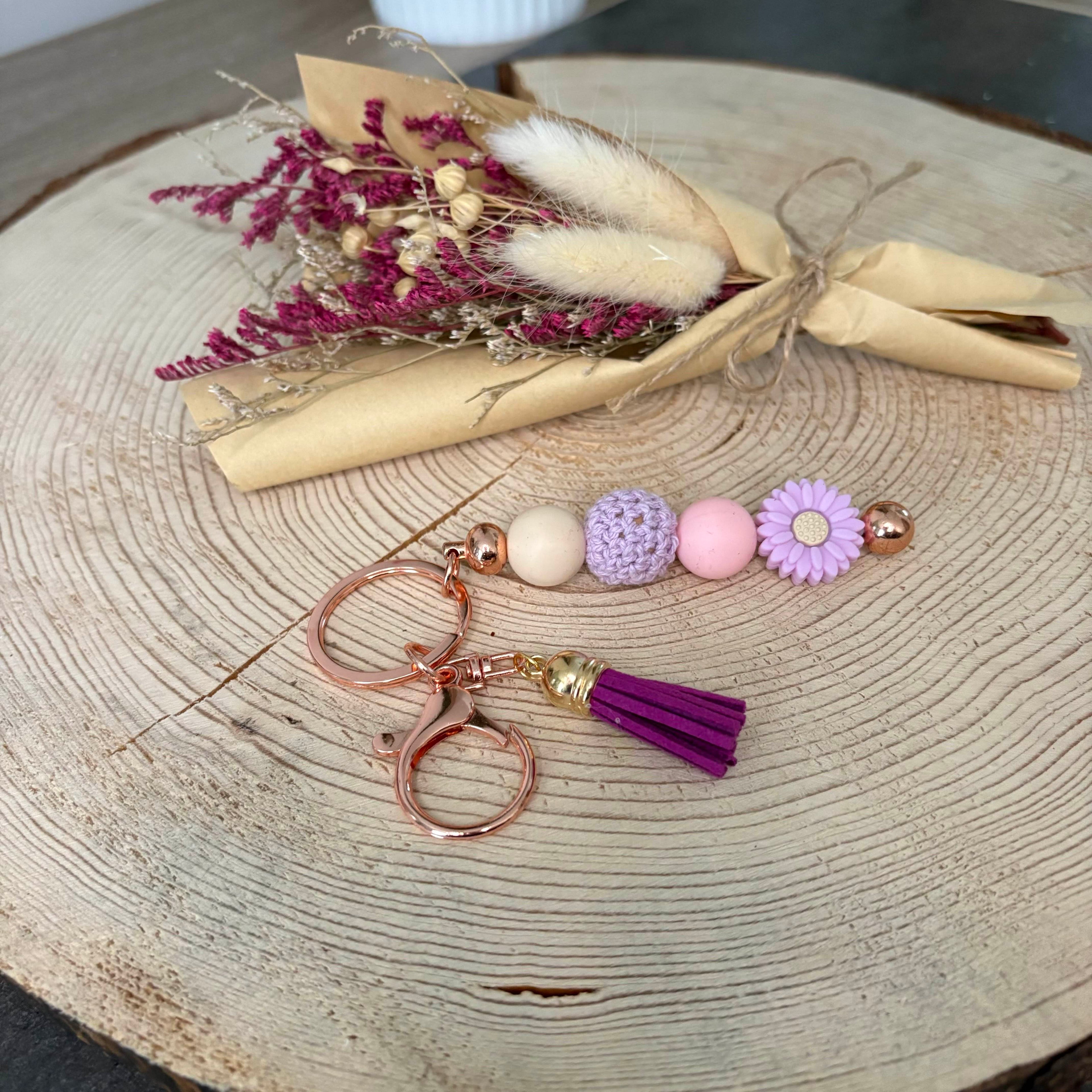 Bijoux de sac - Fleur Violette