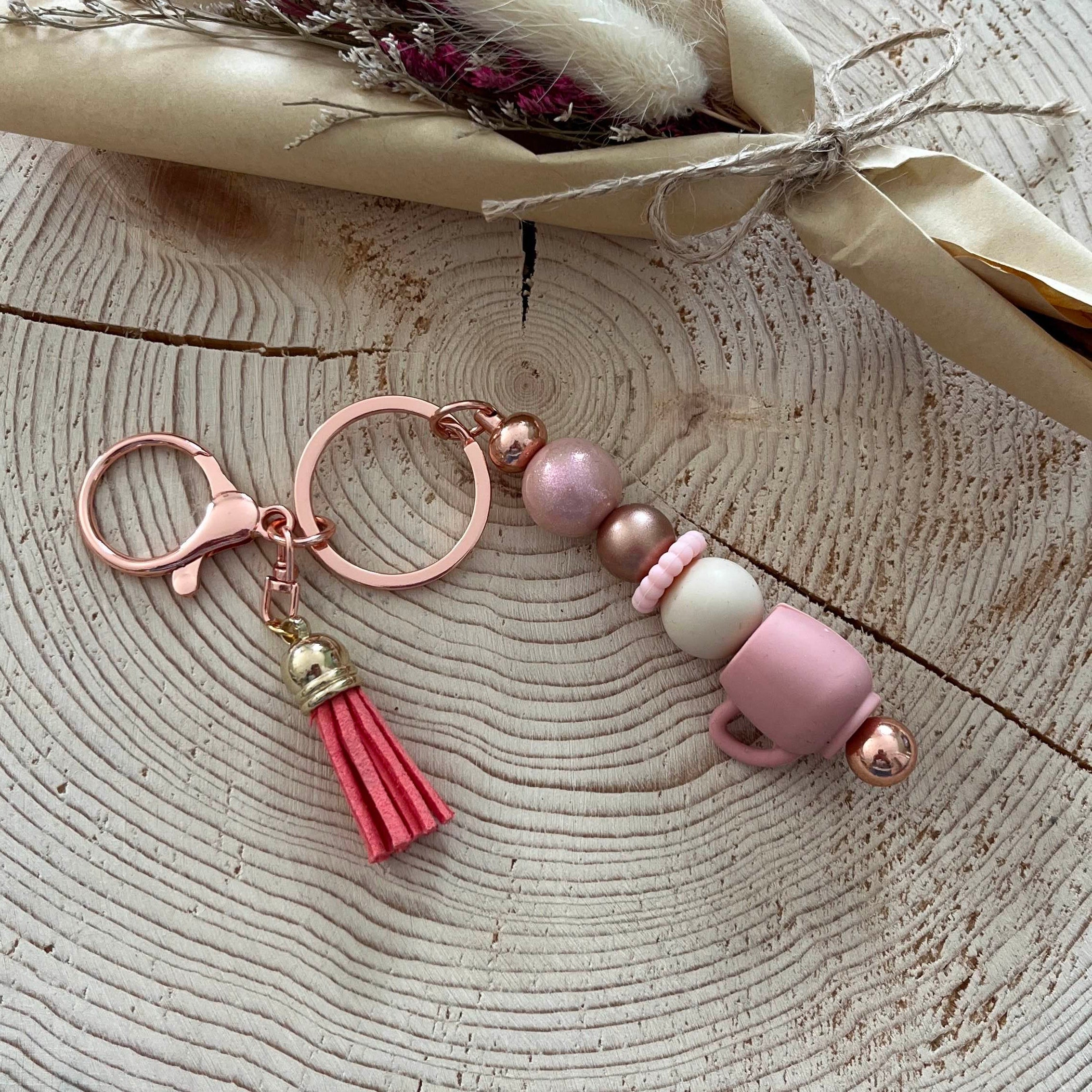 Bijoux de sac - Tasse Rose