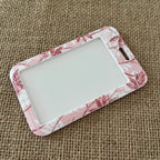 Porte Carte - Feuilles Roses Ma boutique