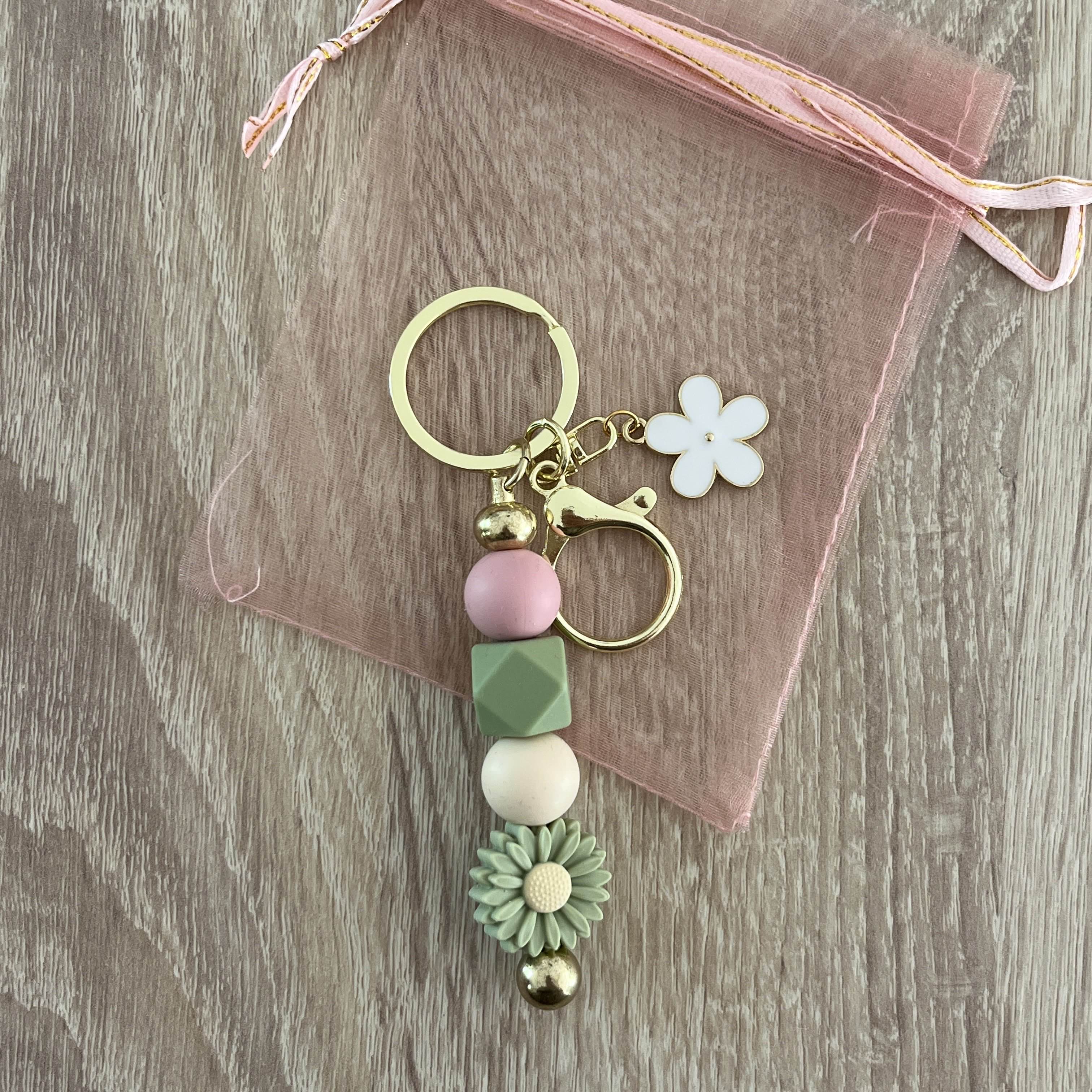 Bijoux de sac - Fleur Verte