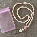 Tour de Cou - Marguerite Rose Crème Ma boutique