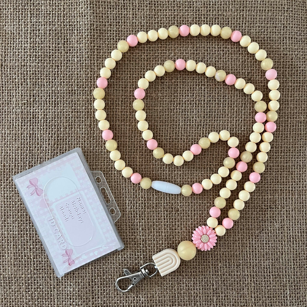 Tour de Cou - Marguerite Rose Crème Ma boutique